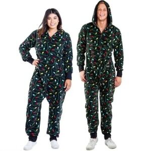 Tipsy Elves Christmas‎ Lights Jumpsuit Unisex XL Holiday